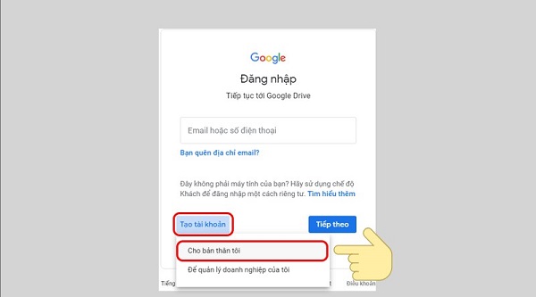 lưu trữ dữ liệu trên google drive 10