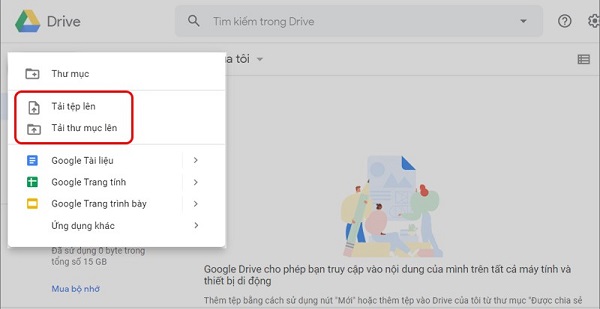 lưu trữ dữ liệu trên google drive 19