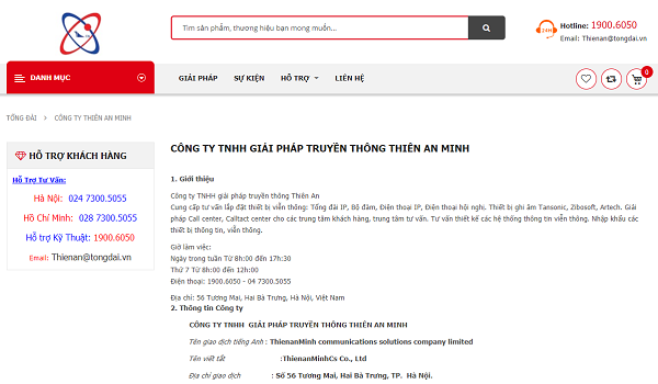 Thiên An Minh là cái tên nổi bật về nhà cung cấp dịch vụ tổng đài điện thoại