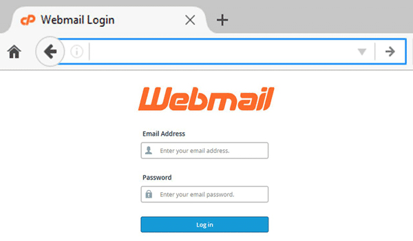 Nhập thông tin Email và mật khẩu để truy cập WebMail. 