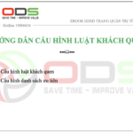 HƯỚNG DẪN CẤU HÌNH LUẬT KHÁCH QUEN