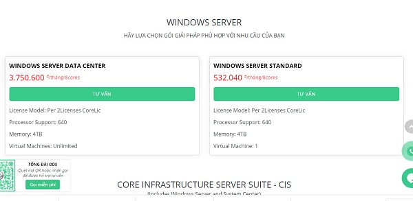 ODS mang đến các sản phẩm windows server của Microsoft