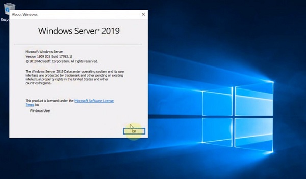 Windows server 2019 standard