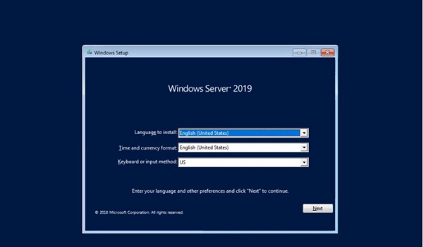 Windows server 2019 standard